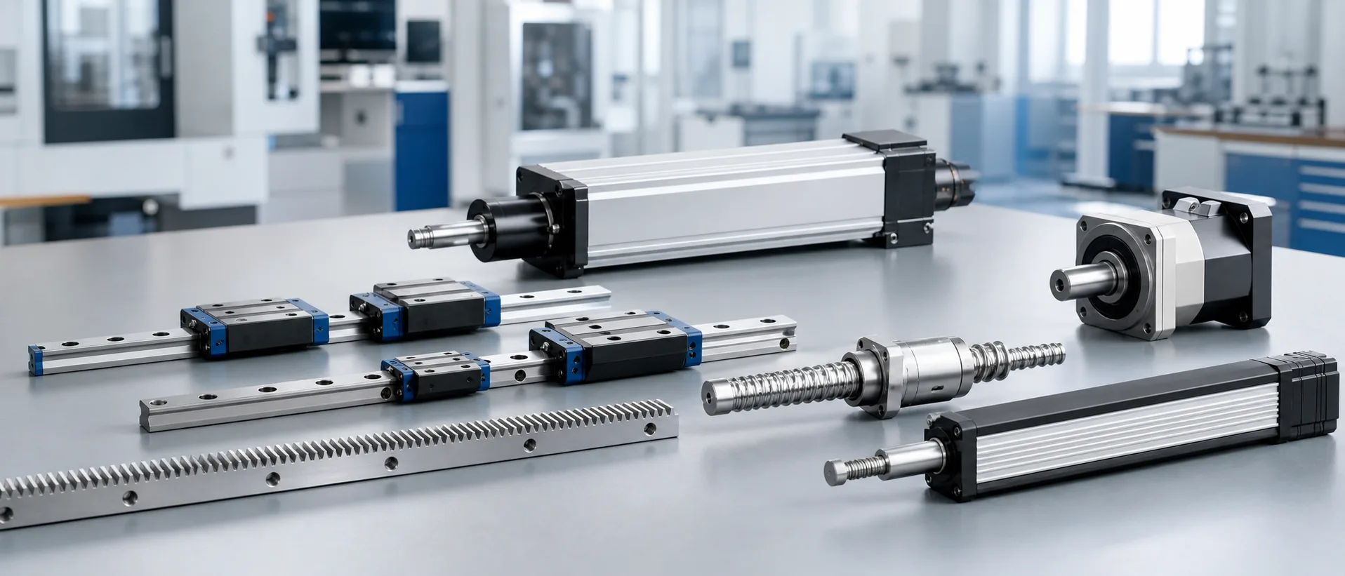 Precision transmission and linear motion components for industrial automation